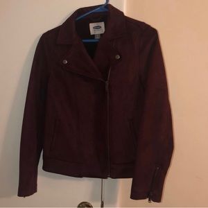 Old Navy Suede Moto Jacket